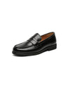 Black Penny Loafers -nahkaiset loaferit