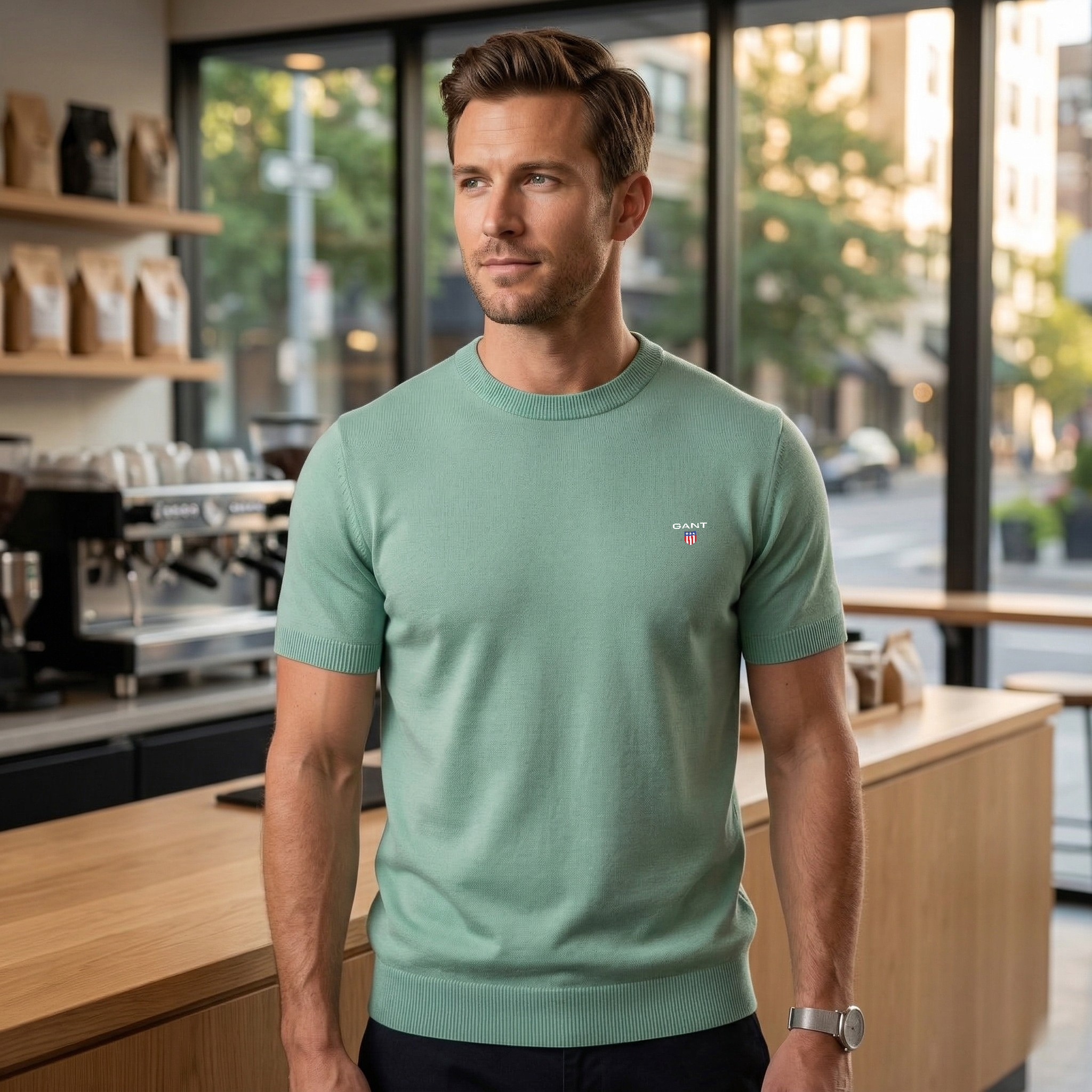 GANT® Short Sleeve Sweater