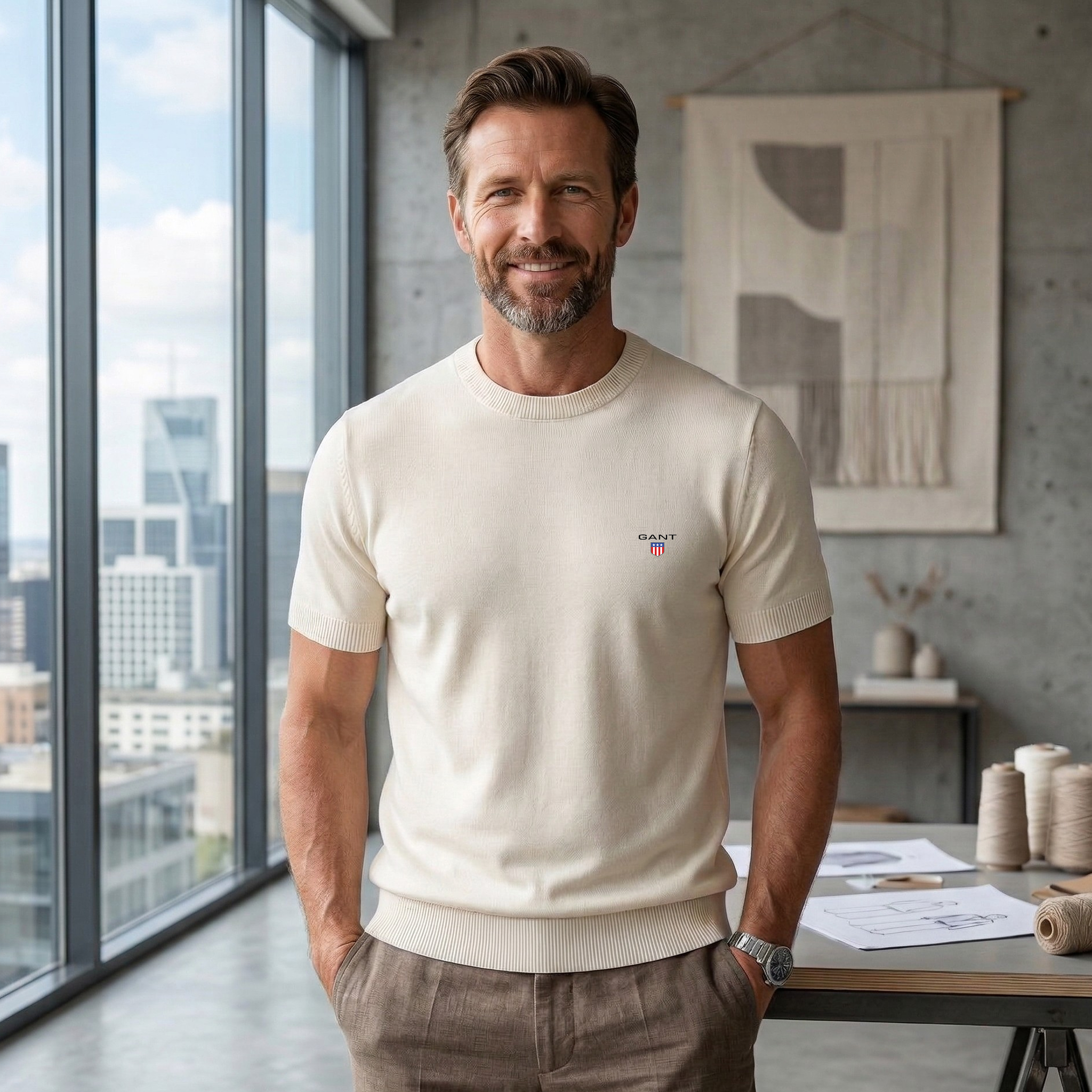 GANT® Short Sleeve Sweater