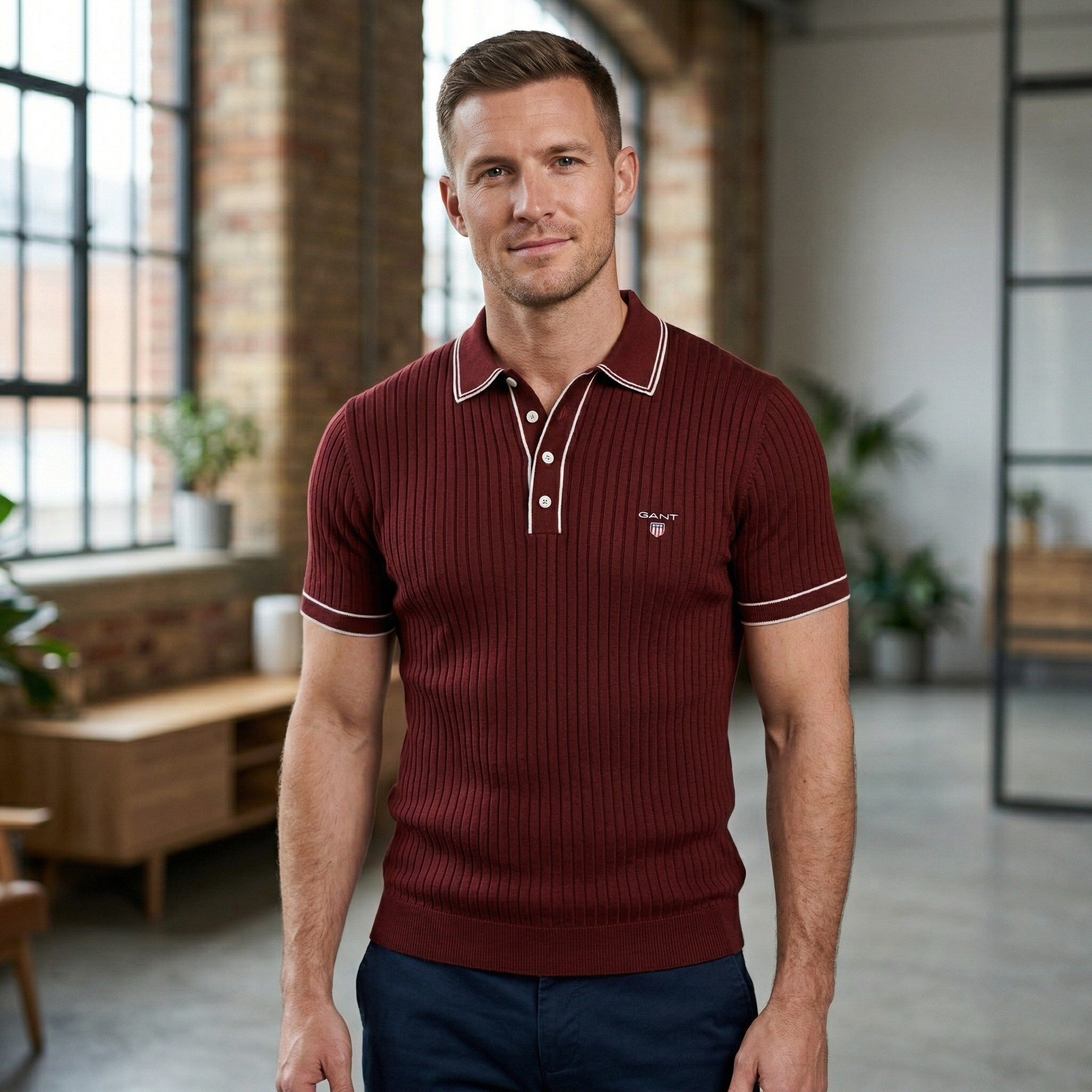 GANT® Ribattu Neulepikee