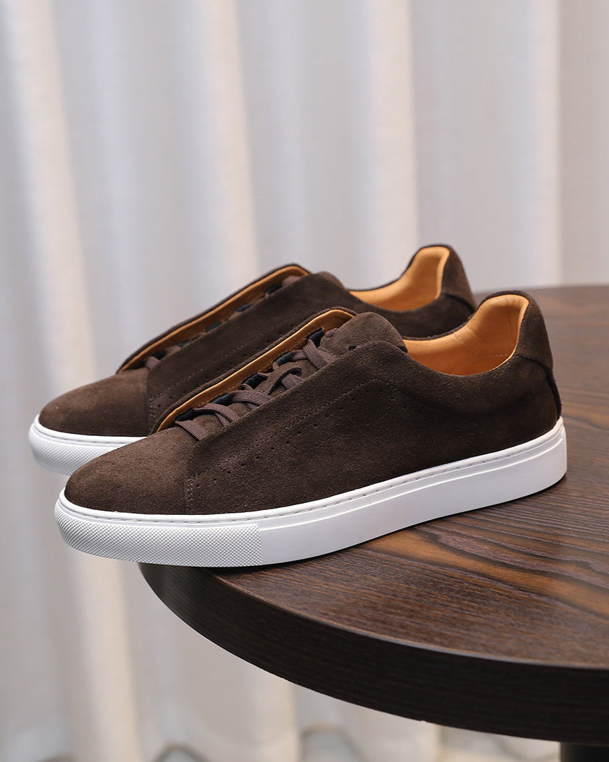 Softey Suede Low -tennarit – ruskeat