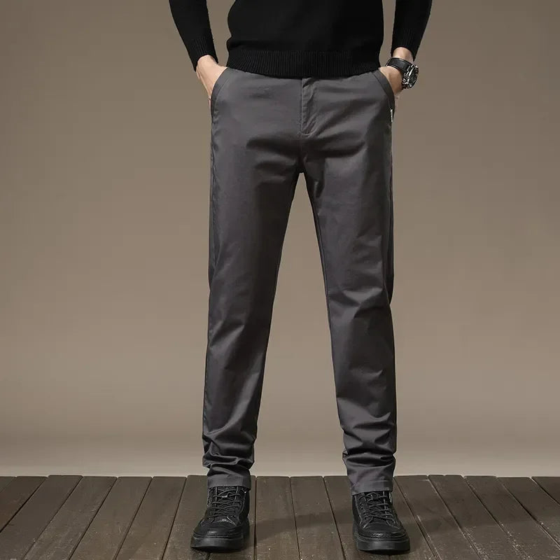 Pure Cotton Slim Fit Trousers
