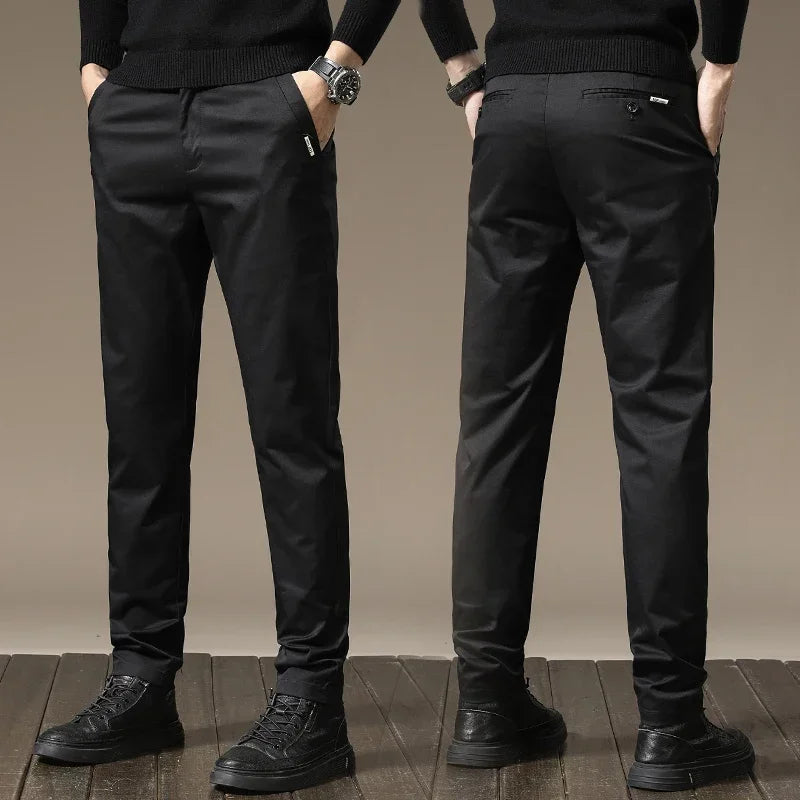 Pure Cotton Slim Fit Trousers