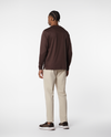 LUXURY LACE-DETAILED T-SHIRT - BROWN