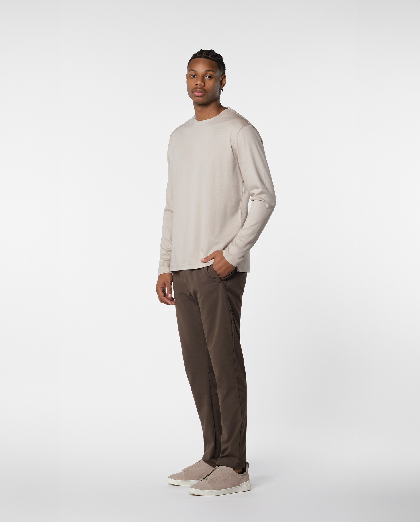 LUKSUS T-PAITA PITÄÄN PITÄÄN - BEIGE