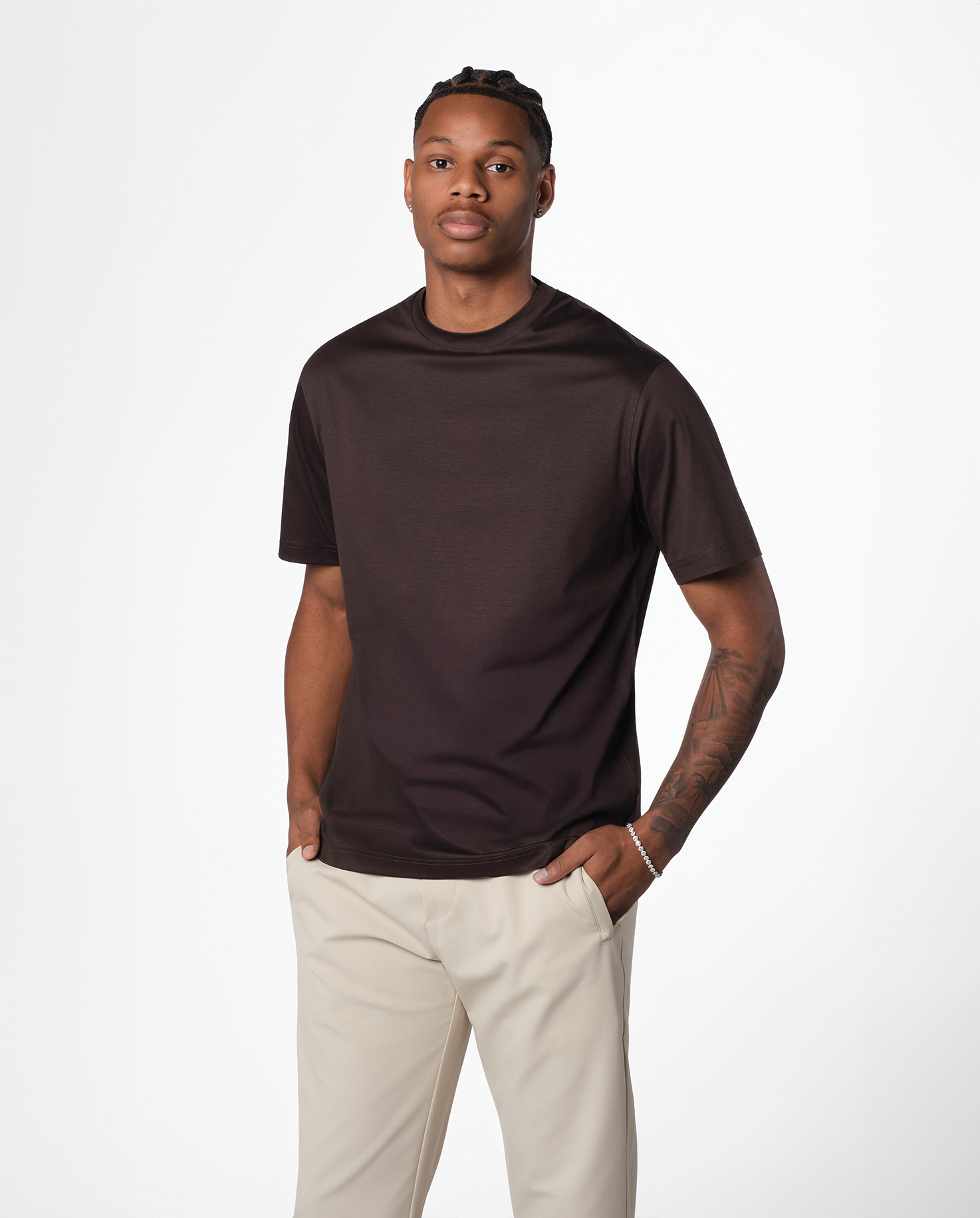 LUXURY T-SHIRT - BROWN