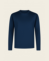 LUXURY LACE HALF SLEEVE T-SHIRT - NAVY