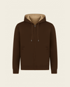 WEEKEND VEST WITH ZIPPER - BROWN